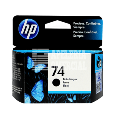 HP-CB335W TINTA PARA IMPRESORA INKJET #74 NEGRO